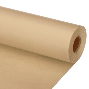 Unique Bargains Smooth Painting Gift Flower Wrapping Art Easel Kraft Paper Roll - 1 of 4