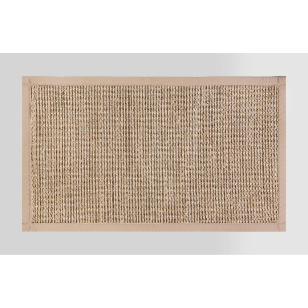 Photos - Area Rug 34" x 20" Textured Pet Kitchen Rug Brown - Threshold™