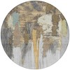 Taupe And Beige Abstract Washable Indoor Outdoor Area Rug - 4 of 4