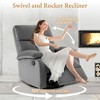 Hzlagm Everglade 29 in. W Velvet Swivel Rocking Recliner - 2 of 4