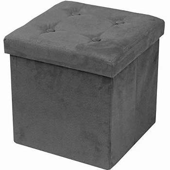 Sorbus Storage Ottoman with Cover Faux Suede