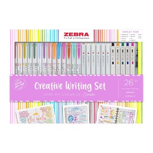 Zebra 26ct Creative Writing Set Artist Markers Gifting - 1 of 1