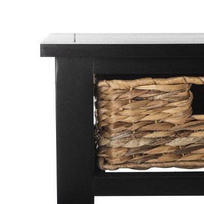 Transitional Gray 45" Wood and Metal Console Table with Storage
