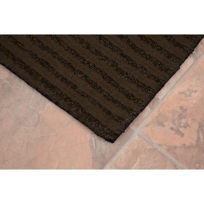Sheridan Chocolate Plush Washable Nylon Bath Rug