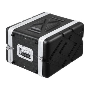 VEVOR 6U Rack Case, Standard 14 in Depth, Server Rack Cabinet with ABS Construction Handle Heavy-Duty Twist Butterfly Latches, Black - 1 of 4