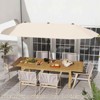 Costway 13 FT Large Patio Umbrella Outdoor Double-Sided Table Market Umbrella for Garden Beige/Brown/Gray/Navy/Orange/Wine - 2 of 4
