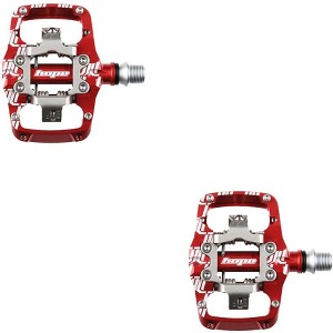 Hope TC Union Clip Dual Sided Clipless Platform Pedal 9/16" Chromoly Axle Red - 1 of 1