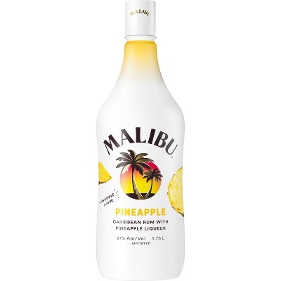 Malibu Caribbean Rum with Pineapple Liqueur - 1.75L Plastic Bottle