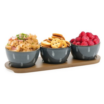 Posh Snack Bowl Set with Tray