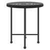 Dining Table Black Steel Compact UV-resistant Bistro Table - 3 of 4