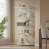 Wooakway 65'' x 32'' Glass Display Cabinet Curio Cabinet with Lockable Double Doors for Home and Office - 3 of 4
