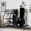 Artloge Rolling Golf Equipment Rack Golf Bags Storage Stand Multifunctional Metal Organizer Rack with Shelves & Wheels for Garage & Club - 2 of 4