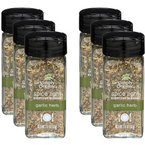 Simply Organic Everyday Blends Garlic Herb - Case of 6 - 2oz - 1 of 4