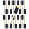Colour Block 25pc Sponge Brush Set: Artist Tools, Natural Wood & Black, Art Spatulas, 8.9" Length, 25 Pieces - 3 of 3
