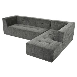 MYINDA 112.2 L-Shaped Modular Modular Combination Living Room Sofa Set, Living Room Upholstered Sofa Bed, Free Combination - 1 of 4