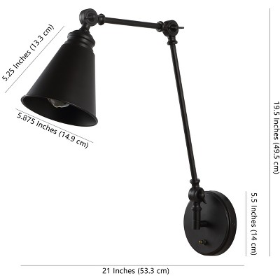 Oil Rubbed Bronze Adjustable Swing Arm Wall Sconce
