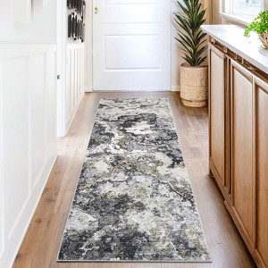 Area Rugs, Modern Abstract Washable Rug for Living Room, Soft Non Slip Non-Shedding Area Rug - 1 of 4