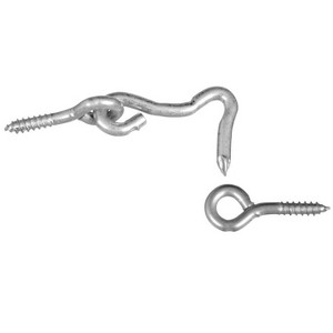 National Hardware Zinc-Plated Silver Steel 1 in. L Hook and Eye 2 pk - 1 of 1