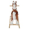 Cesicia Plush Cowboy Rocking Horse, Wooden Ride-On Toy, Wild West Fun, Brown, for 3-6 Years - 3 of 4