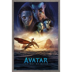 Trends International Avatar: The Way Of Water (2022) - One Sheet Framed Wall Poster Prints - 1 of 4