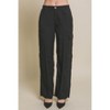 Slickblue Women's Full-Length Cargo Pants with Pockets - Tencel Fabric - Black or Light Olive - Size S-L - 2 of 4