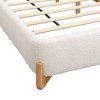 King Size Upholstered Platform Bed with Headboard for Bedroom - 4 of 4