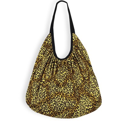 LA LEELA Women's Summer Beach Hobo Fashion Shoulder bag One Size Brown, Tiger Skin