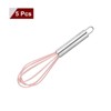 Unique Bargains Silicone Stainless Steel Non-Stick Coated Heat-Resistant Whisk 5 Pcs - 3 of 4