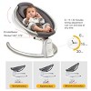 TopComfy Infant Seats Automatic Baby Bouncer Infant Baby Swing Enabled Automatic Baby Rocker Baby Chair for Baby Newborns, Gray, 20.87"*7.28"*28.35" - 3 of 4