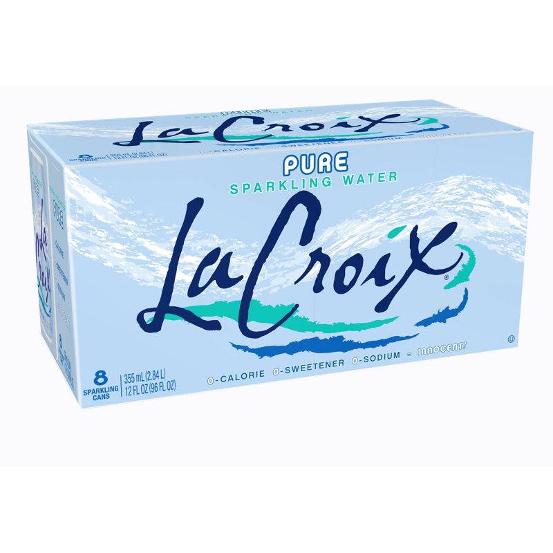 LaCroix Sparkling Water Pure - 8pk/12 fl oz Cans, 1 of 11