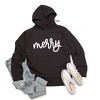 Simply Sage Market Women's Graphic Hoodie Merry Bold Cursive - 2 of 3
