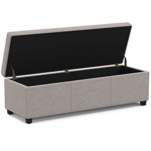 NicBex Faux Leather Storage Ottoman Bench,Upholstered Storage Ottoman with Stitching Design,Modern Storage Bench for Living Room,Bedroom - 1 of 4
