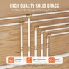 VEVOR Pipe Fittings, 1/2" 50PCS Brass Pipe Fittings, Clamp-style Elbows Pipe Connector Brass Air Fittings, Gold - 4 of 4
