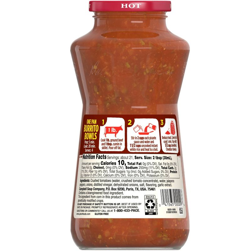Pace Hot Picante Sauce 24oz, 4 of 5