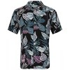 Mio Marino Mens Casual Button-Down Hawaiian Short Sleeve Shirt - 2 of 4