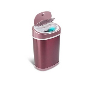 SEVOBAL Indoor Trash Cans Bedroom or Bathroom Automatic Touchless Infrared Motion Sensor Trash Can, 3 Gal, Red, 12.09"*8.36"*17.28" - 1 of 4