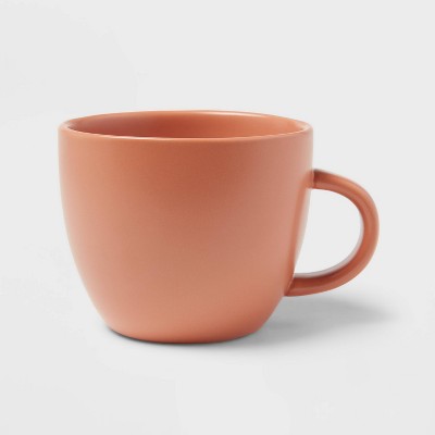 Mr. Coffee Coupleton Teardrop 15 oz. Peach Pink Stoneware and