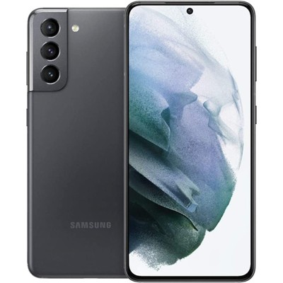 Samsung Galaxy S21 Plus 5G 128GB ROM 8GB RAM G991U 6.2" Unlocked Smartphone - Manufacturer Refurbished - Black