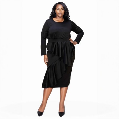 L I V D Women's Alexandra Ruffled Bodycon Dress