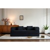Corduroy Convertible Sleeper Sofa Bed with Cylindrical Pillow and Fixed-Shape Frame - 4 of 4