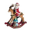Transpac Light-up Santa on Deer Figurine Multicolor Christmas Tabletop Decor for Indoor Use Gift Giving and Holiday Cheer - 2 of 4