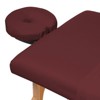 Saloniture 3-Piece Flannel Massage Table Sheet Set - Soft Cotton Flat and Fitted Sheets with Face Cradle Cover - 3 of 4