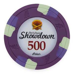 Slickblue 25-Pack Showdown 13.5g Poker Chips, Clay Composite, Sword & Spade Mold, Two-Tone Edge, $0.25-$25,000 - 1 of 3
