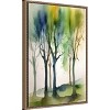 Amanti Art Watercolour Trees 1 by Sally Ann Moss Framed Canvas Wall Art - 3 of 4