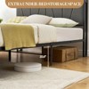 Bed Frame with USB Charging - Platform Bed with Storage Drawers, Upholstered Linen Headboard, Noise-Free Support, No Box Spring Needed - 3 of 4