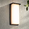 C Cattleya Modern Black LED Outdoor Wall Light with Acrylic Shade - 2 of 4