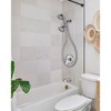 WOWOW Single Handle 8-Spray Patterns Tub and Shower Faucet 1.8 GPM with Handheld Shower in Brushed Nickel (Valve Included) - 4 of 4