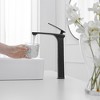 BWE Single Hole Single Handle Bathroom Vessel Sink Faucet With Pop Up Drain Assembly Kit - 3 of 4