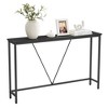 Narrow Console Table with Steel Frame, 47.2" Sofa Table for Entryway, Living Room, Bedroom, Industrial Design - 2 of 4