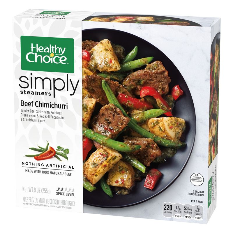 Healthy Choice Simply Steamers Frozen Beef Chimichurri - 9oz, 4 of 5